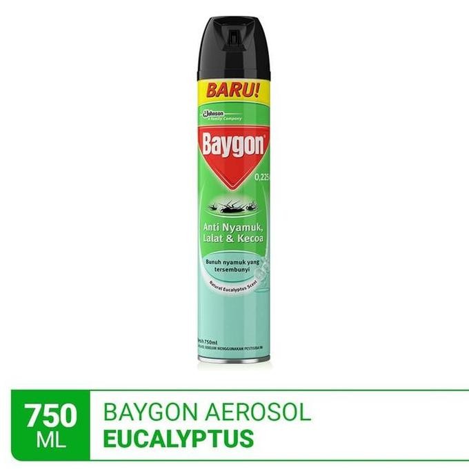 OBAT NYAMUK BAYGON SEMPROT AEROSOL SPRAY 750 ML KEMASAN JUMBO koko