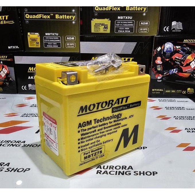 Aki Motobatt Quadflex Mbtz7S Satria Fu 150 / Gsx R 150 / Gsx S 150 - 12V6.5Ah Original