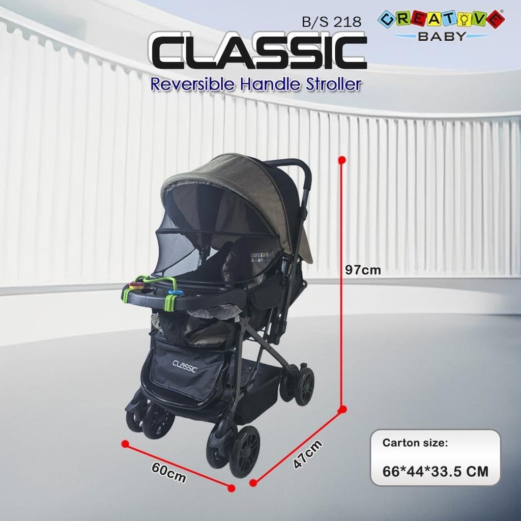 stroller bayi murah creative 218 bisa dorong depan belakang