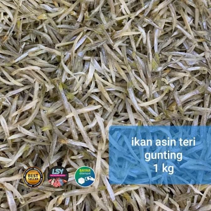 

Ready Siap Kirim!! ikan asin teri gunting 1kg