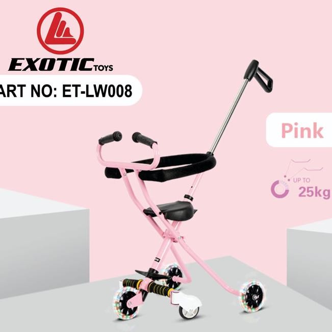 Stroller Exotic ET-LW008 Magic Stroller bayi roda 3 mudah dilipat kereta dorong baby murah