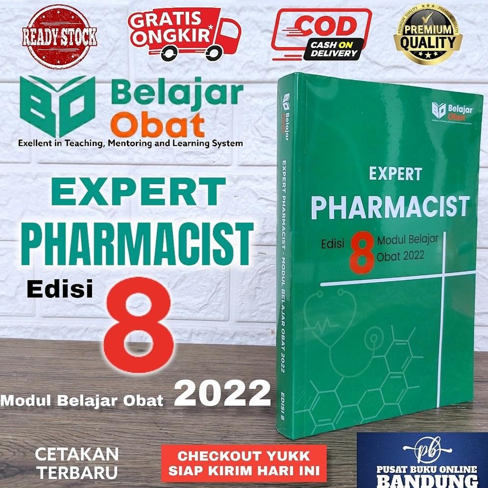 EXPERT PHARMACIST EDISI 8 MODUL BELAJAR OBAT 2022 KUMPULAN SOAL UKAI 2023 BUKU FARMASI LENGKAP UKAI 