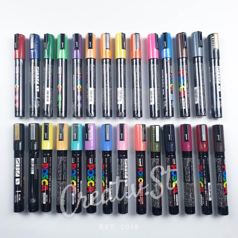 

Uni Posca Pc-5M Paint Marker Medium Point Tip (Part 1) DiM