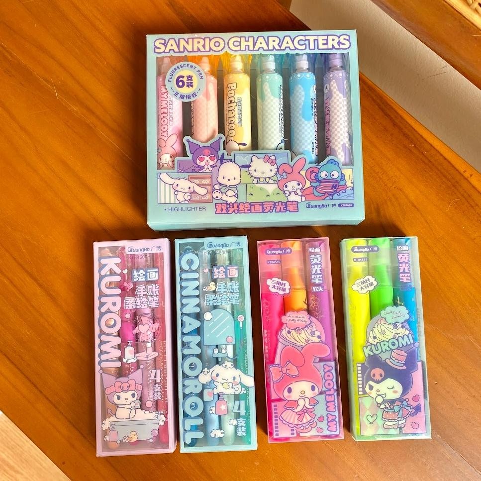 

Sanrio Alat Tulis Stabilo Spidol Highlighter Tas File Serbaguna Karakter Melody Kuromi Cinnamorol Hello Kitty Pompompurin Pochacho Unik Lucu Gift Hadiah Kado DiM