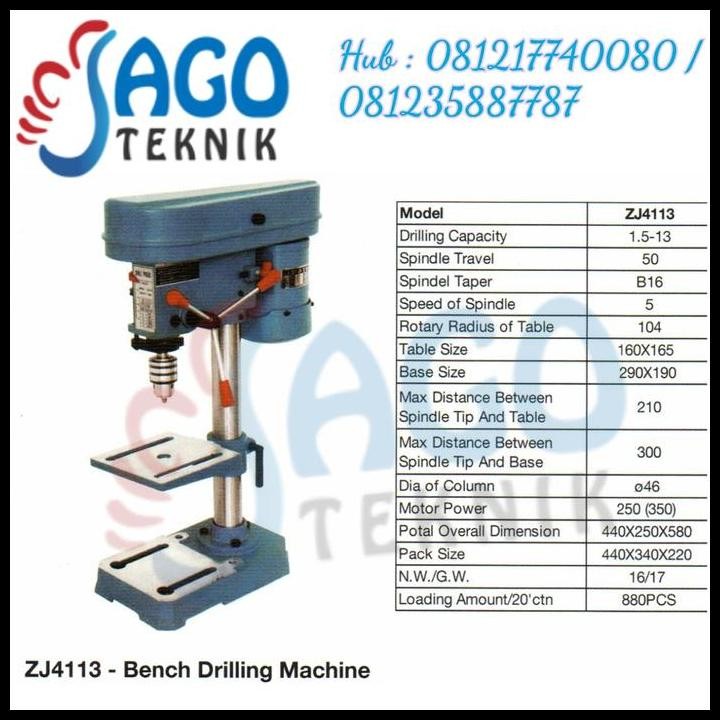 TERMURAH MESIN BOR DUDUK / BOR DUDUK ZJ 4113-13MM OSCAR (KHUSUS GOJEK) 