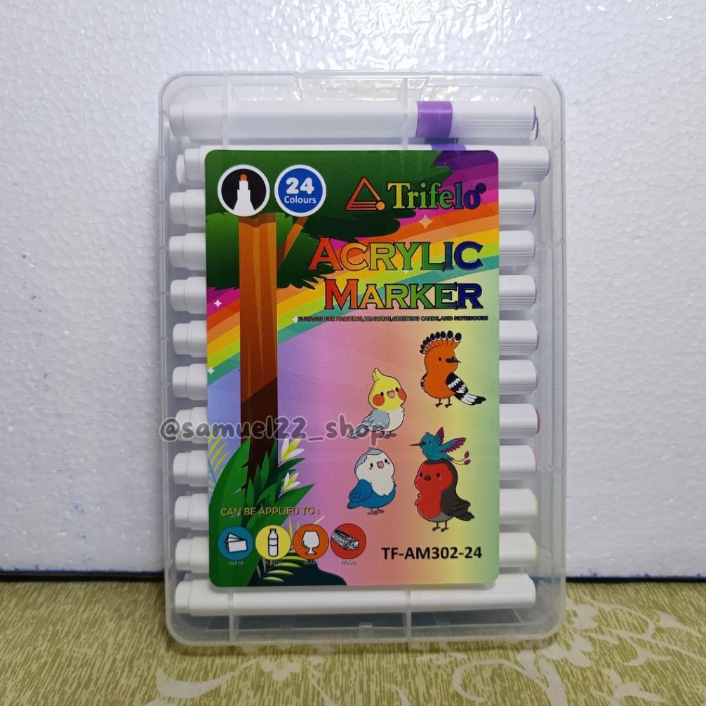 

Acrylic Marker Trifelo 24 Warna TF-AM302-24 Spidol Akrilik DiM