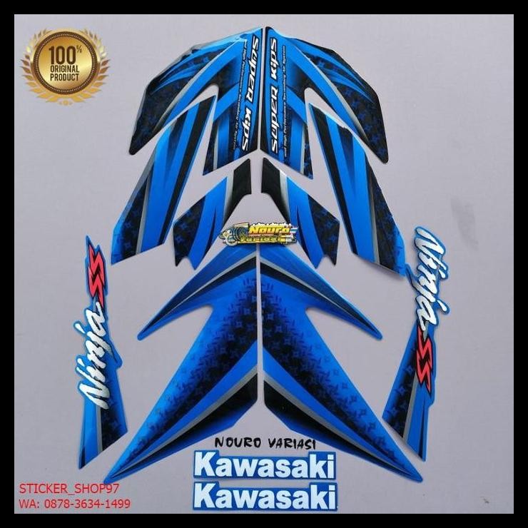 TERBARU (ORI) STRIPING KAWASAKI NINJA SS 150  2012 BIRU KUALITAS ORIGINAL 