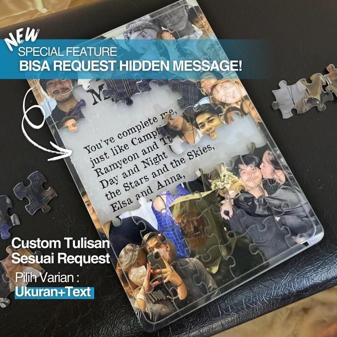Mainan Puzzle Acrylic (Custom Foto)