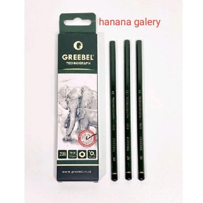 

Pensil GREEBEL technograph 2B kualitas no 1/ 1pak DiM