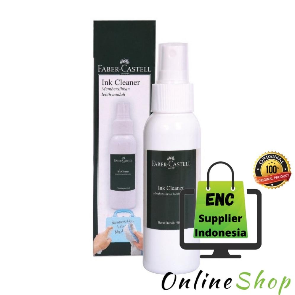 

fabercastell 1 buah ink cleaner 90 ml faber castell pembersih tinta spidol papan tulis per botol - enc.sup DiM