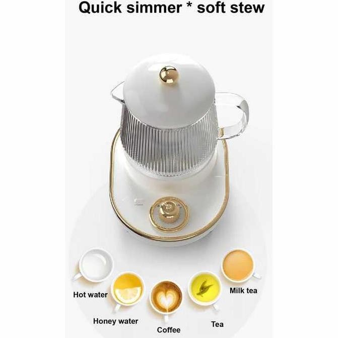 Teko Pemanas Air Listrik Watt Kecil 600ml Kettle Listrik Kaca Teh Kopi