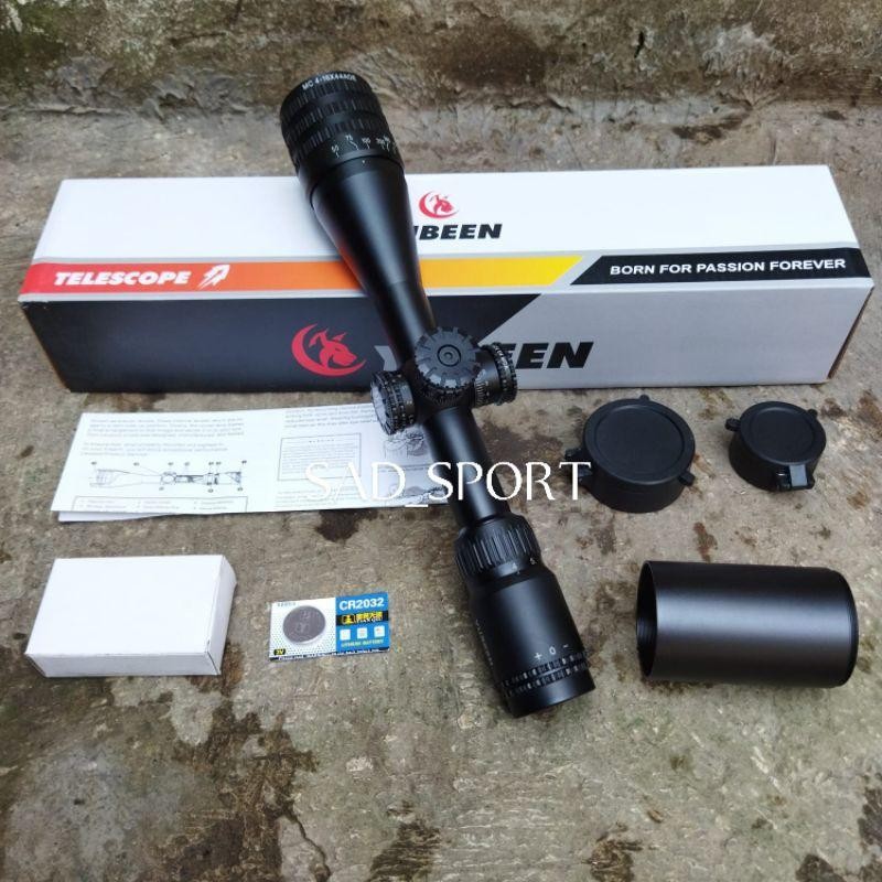 Yubeen Mc 4-16X44Aoe  Terbaru/Telescope/Riflescope/Teleskop Termurah Best Quality 100% Original