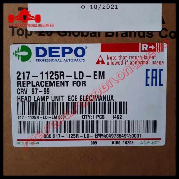 TERBARU HEAD LAMP LAMPU DEPAN HONDA CRV LAMA GEN 1 1999 2000 2001 DEPO