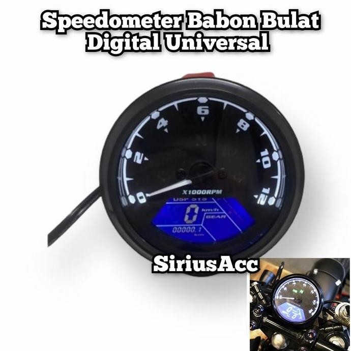 Spedometer Babon Speedometer Babon Speedometer Bulat Led Universal Best Quality