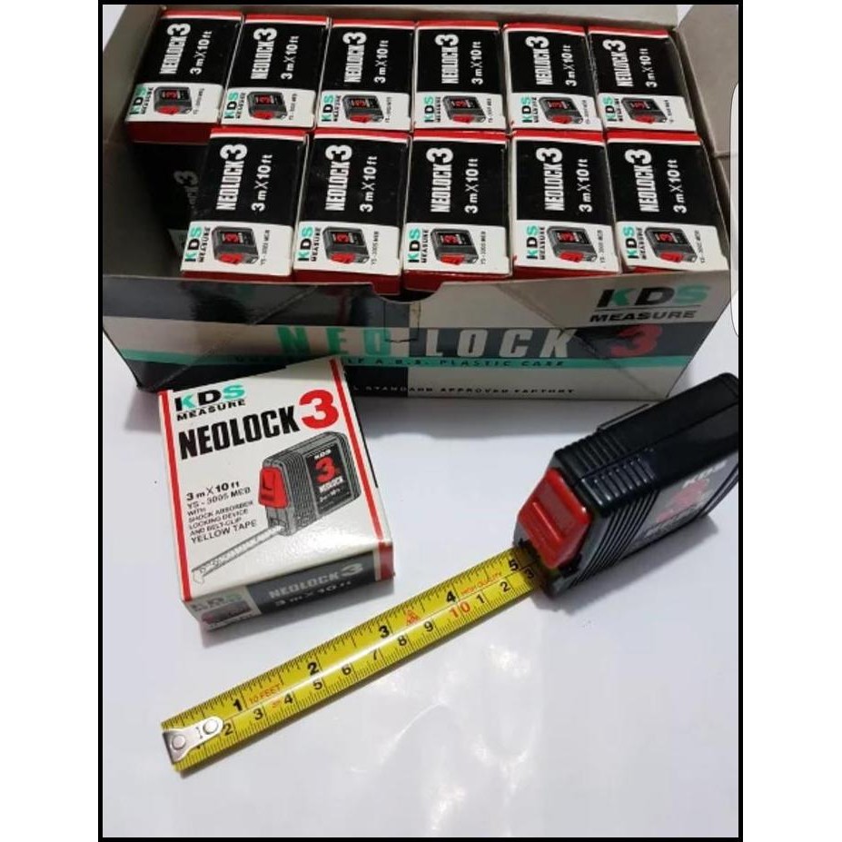 KDS METERAN NEOLOCK 3 METER - KDS MEASURE TAPE MADE IN JAPAN