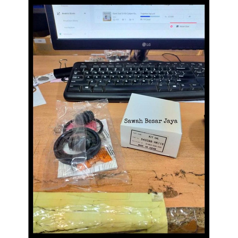DISKON KARET SEAL SIL KIT CALIPER KALIPER PISTON REM RODA DEPAN HONDA STREAM CIVIC ES CENTURY VTI VT