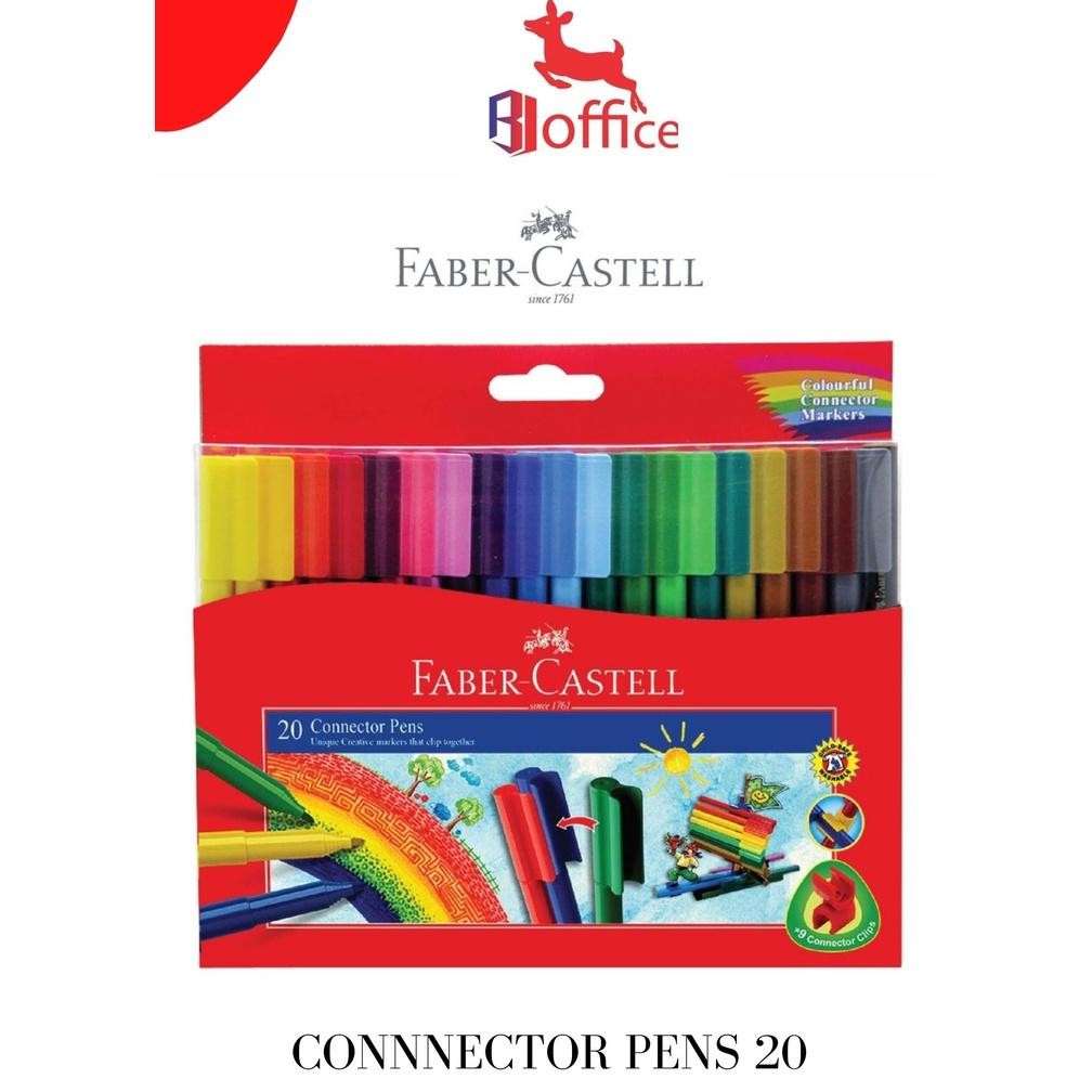 

FABER CASTELL CONNECTOR PEN 20 WARNA 11200A SPIDOL WARNA SPIDOL GAMBAR DiM