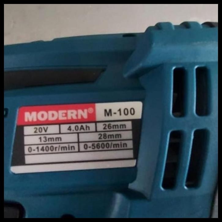 BEST DEAL MESIN BOR ROTARY HAMMER BATTERY CORDLESS MODERN M100 / BOR BOBOK BETON 