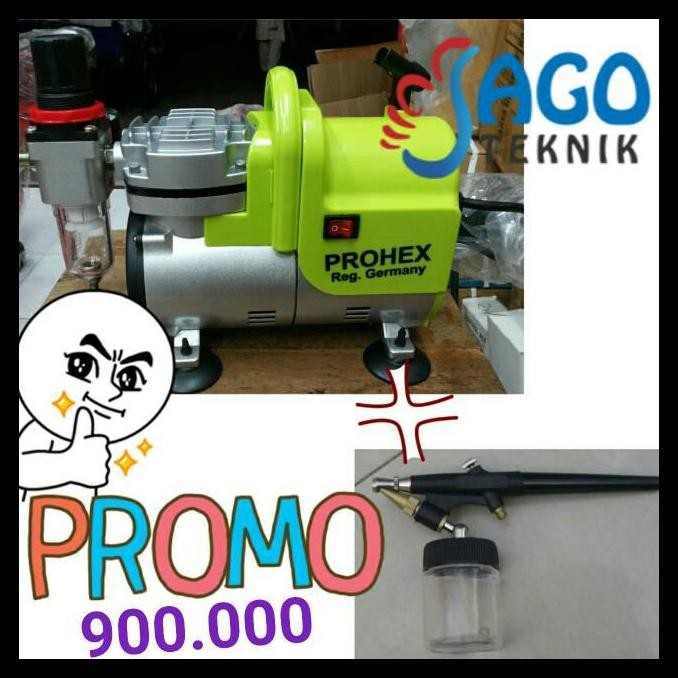 HOT DEAL KOMPRESOR MINI PROHEX + AIR BRUSH EINHILL 