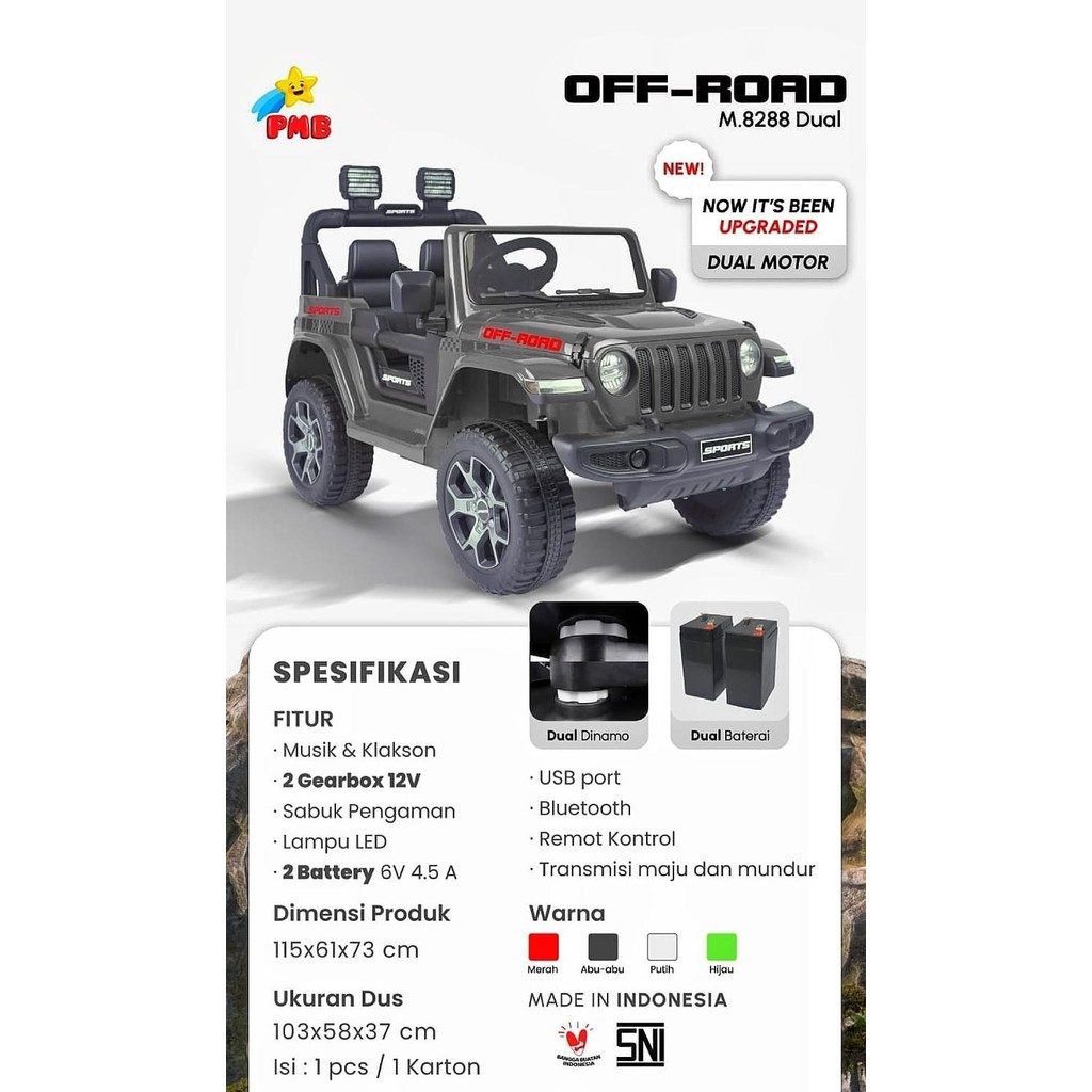 PMB Mobil Aki Off-Road M8288 /m=M8288 DUAL