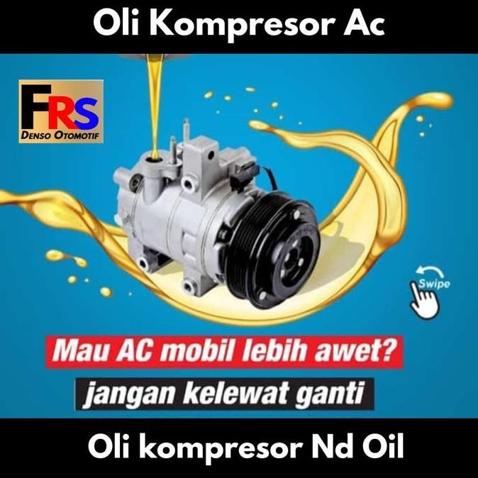 baru OLI KOMPRESOR ac mobil R134a OIL ND8 Oli Kompresor Ac Mobil DENSO ORIGINAL JAPAN