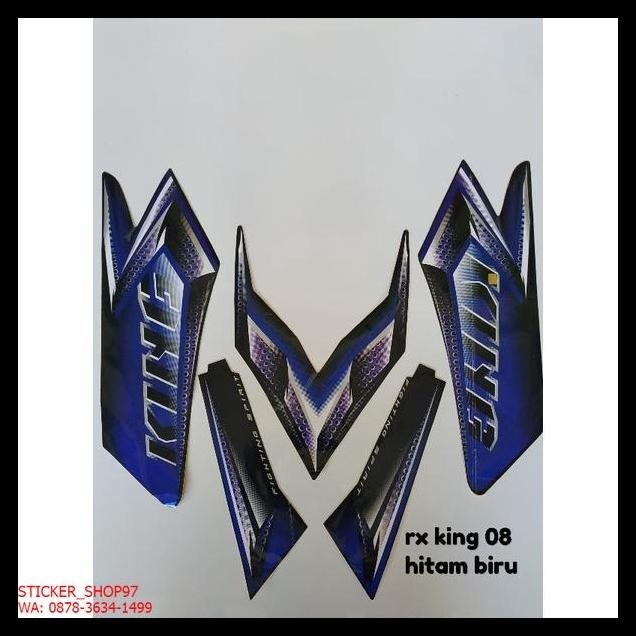 GRATIS ONGKIR (ORI) STRIPING  YAMAHA RX KING TAHUN2008 HITAM BIRU KUALITAS ORIGINAL 