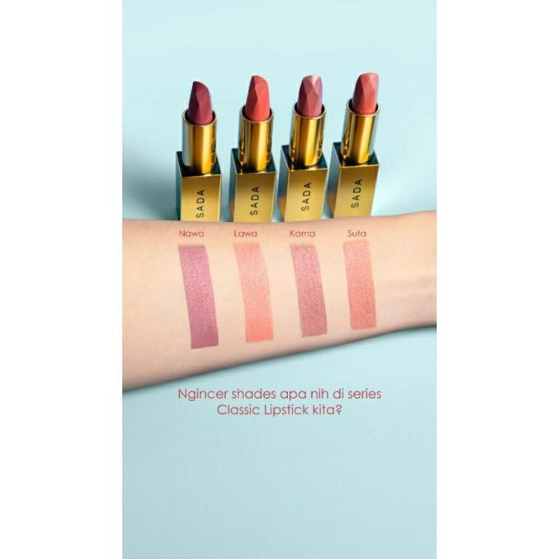 Sada Satin Seduction Lipstick||Lipstick Satin Berkualitas-Bagus-Aman Bpom Terbaru Best Quality 100% 