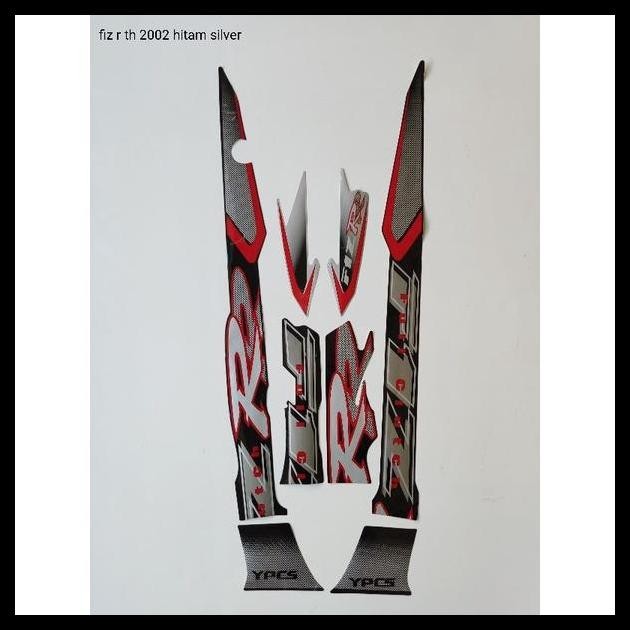 DISKON (ORI) STRIPING ORI YAMAHA FIZ R TH 2002 HITAM SILVER KUALITAS ORIGINAL 