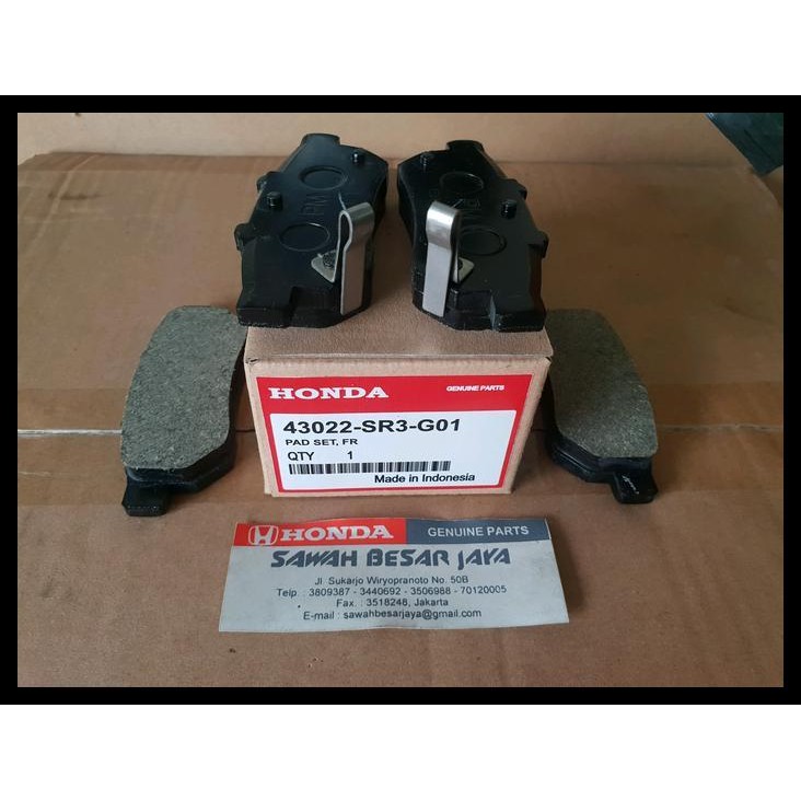GRATIS ONGKIR BRAKE PAD - KAMPAS KANVAS REM CAKRAM BELAKANG HONDA JAZZ S RS GE8 & CITY I-VTEC GM2 20