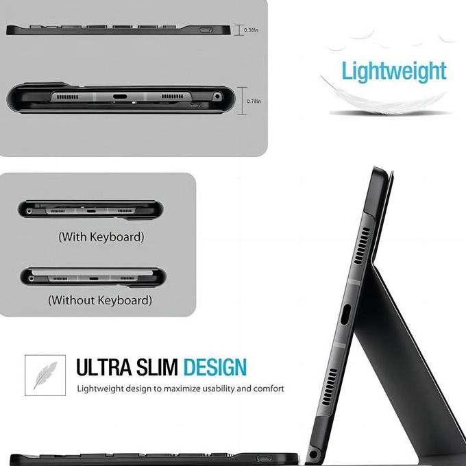Flip Case Keyboard Samsung Galaxy Tab A 8.0 2019 T295 Tablet