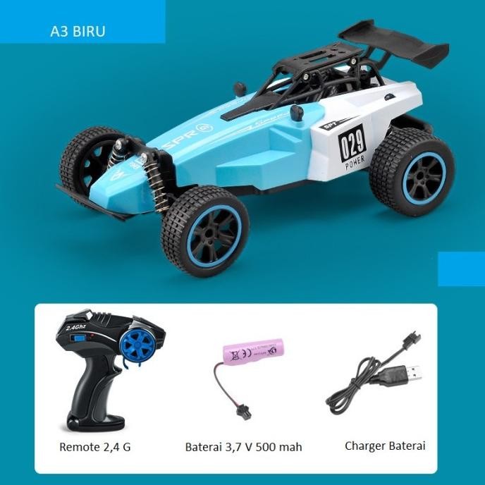 Mobil RC Buggy 2WD Off-Road 1:18 2.4 Ghz QD - Mini RC Buggy