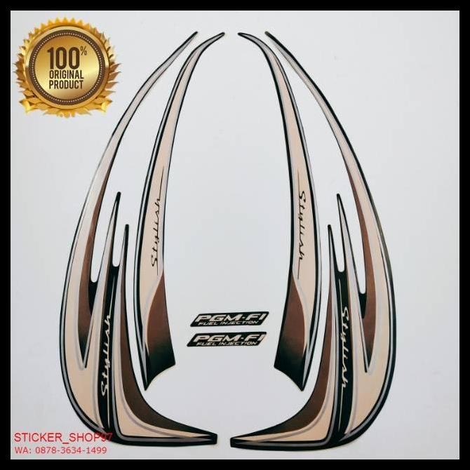 DISKON (ORI) STRIPING HONDA SCOOPY STYLISH 2014 2015 HITAM KUALITAS ORIGINAL 