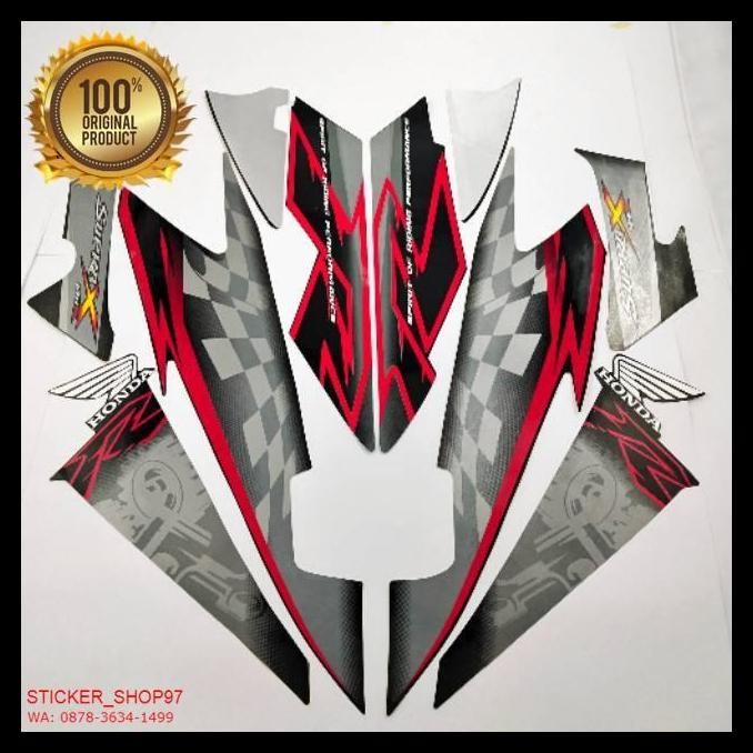 TERMURAH (ORI) STRIPING HONDA SUPRA X 125 R 2008 2009 HITAM 