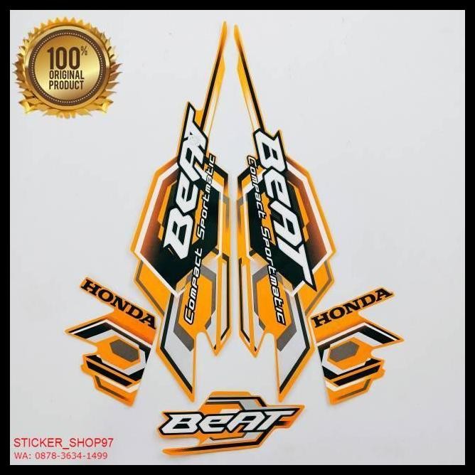 TERBARU (ORI) STRIPING HONDA BEAT KARBU 2008 OREN KUALITAS ORIGINAL 