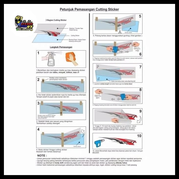 BEST DEAL CUTTING STICKER NEW VARIO 160 2022 SPORTY BODY HITAM STICKER MERAH