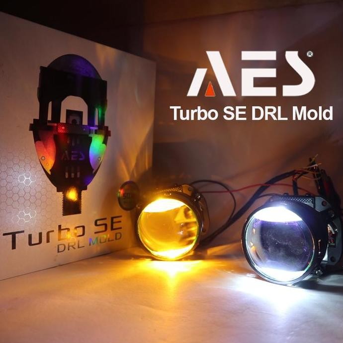 AES Turbo SE DRL Mold | Biled AES 2,5 inch Turbo SE DRL Mold Mode Sein | Lampu Biled AES Ukuran 2,5 