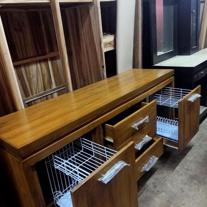 Meja Buffet Dapur Kayu Jati