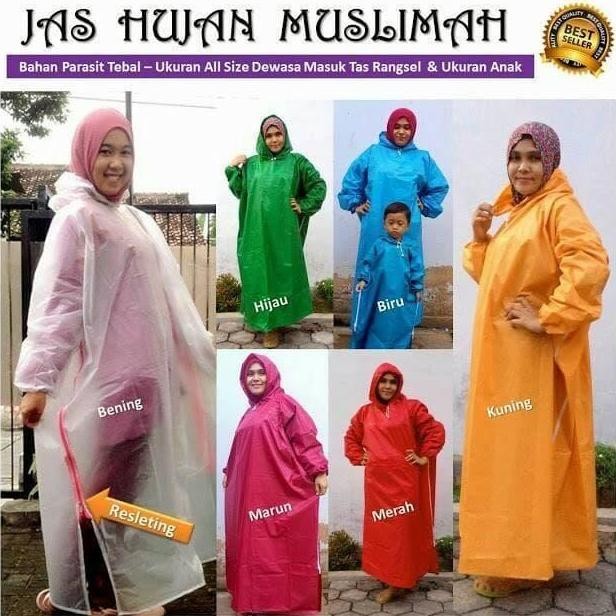 Jas Hujan Muslimah /Mantel Gamis Produsen