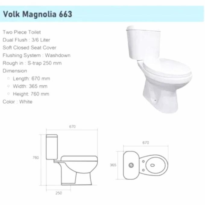 Closet Duduk/Monoblok Volk 663