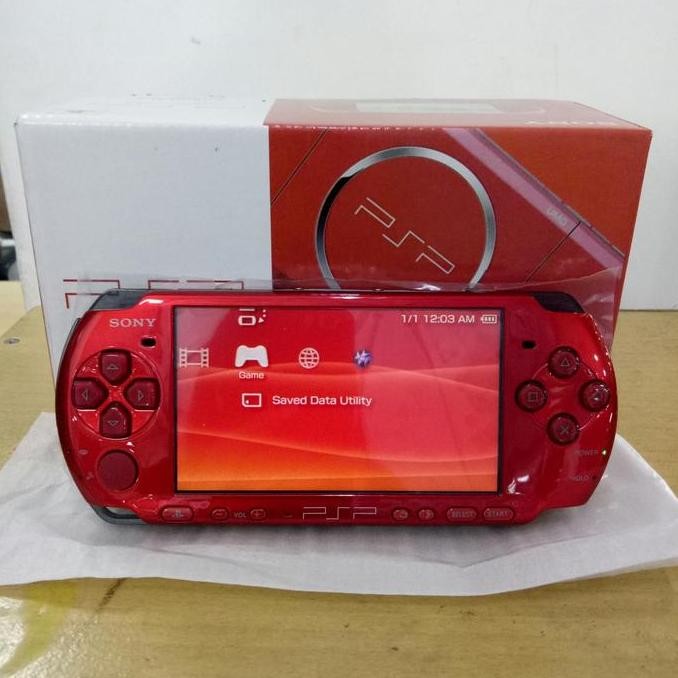PSP slim 3006 merah MC 128gb full game