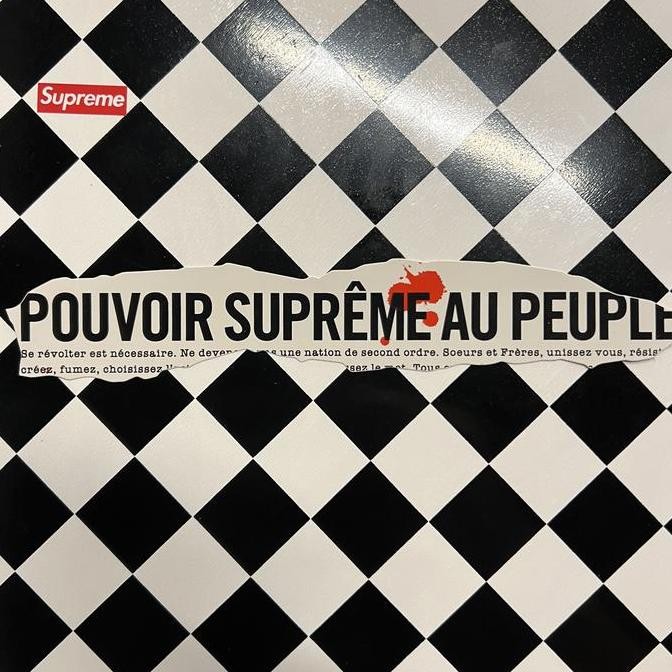 

TERMURAH - Supreme Newspaper Au Peuple Sticker Original