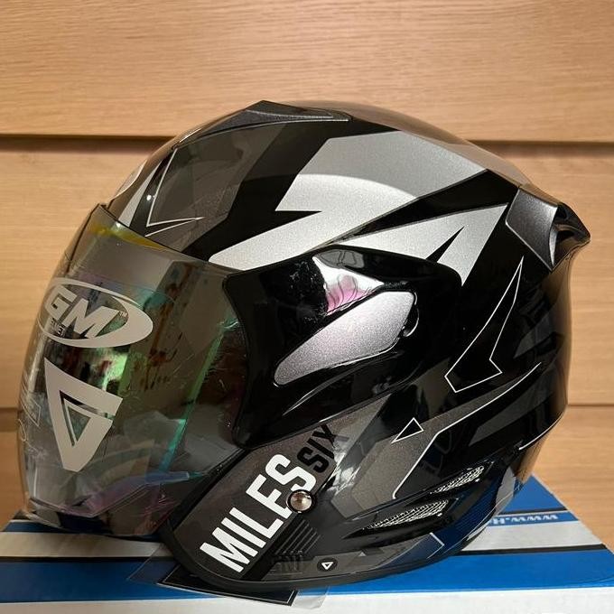 TERBARU - GM Fighter Six Miles - Black Silver - SV