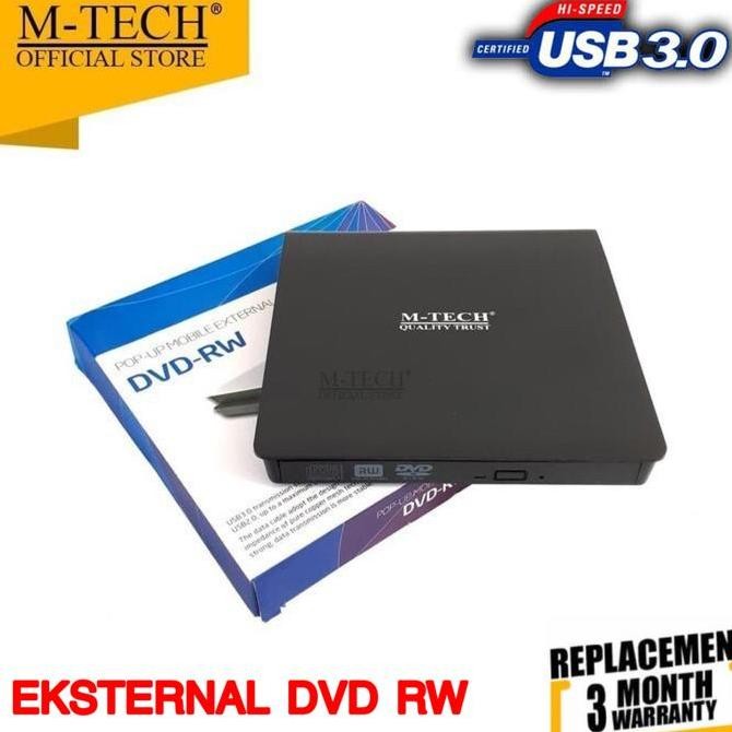NEW DVD RW External M-Tech Ultra slim USB 3.0 Optical Drive Mtech Dvd RW