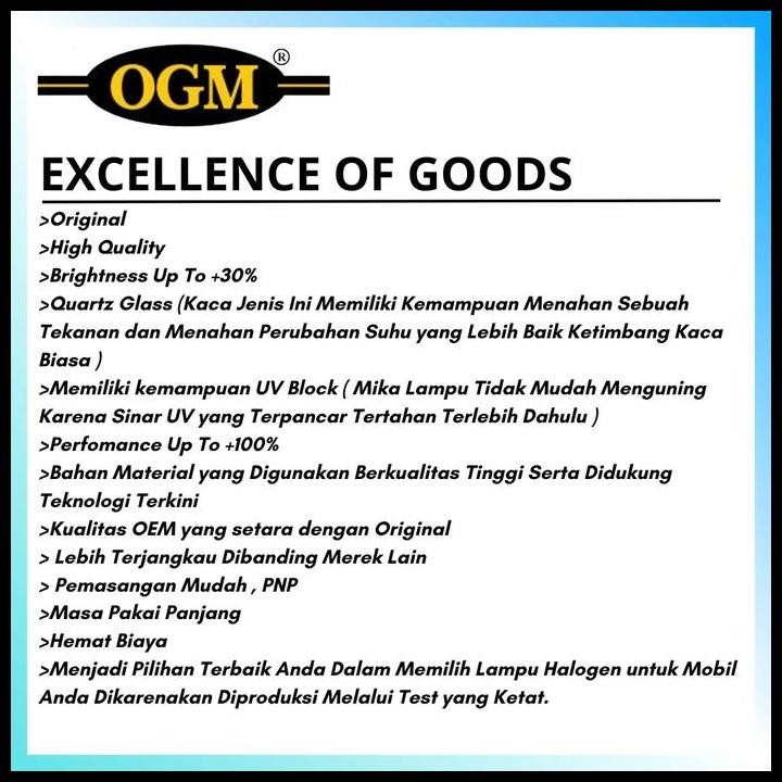 DISKON OGM - BOHLAM LAMPU DEPAN HEADLAMP HYUNDAI ATOZ PRIME 2003-2008 