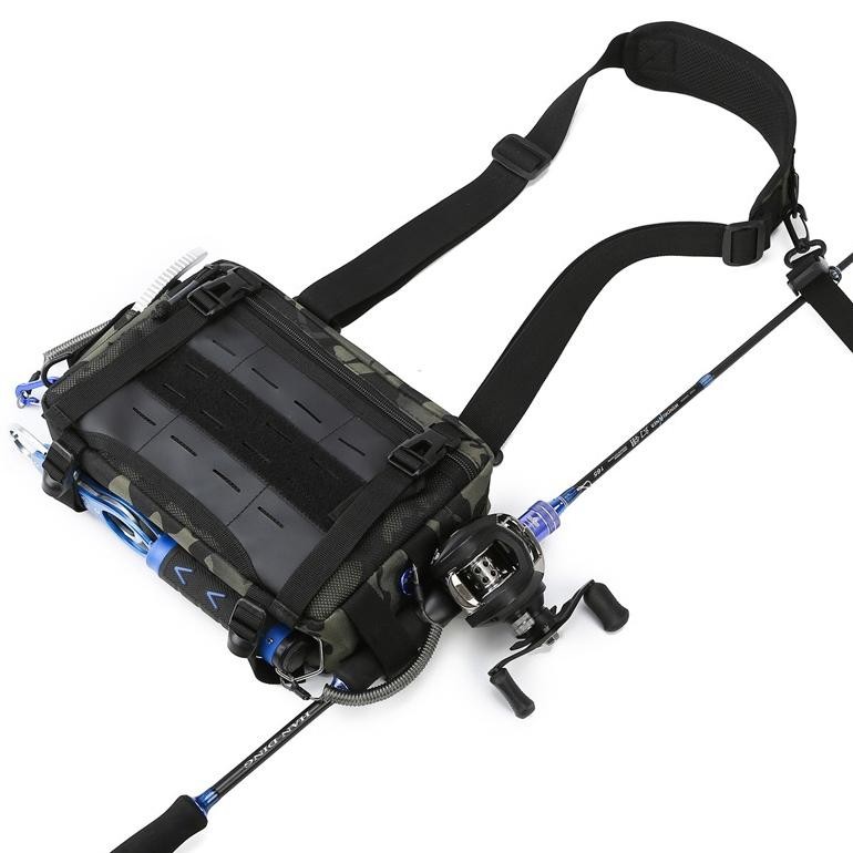 Premium Tas Bahu Multifungsi Baru Tas Pinggang Tas Selempang Ringan Tas Pancing Luya Tas Penyimpanan