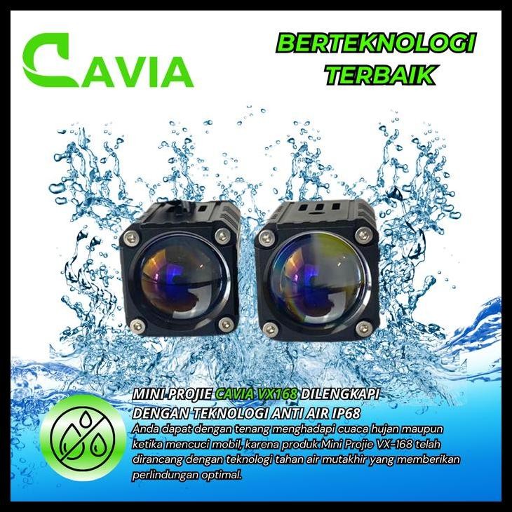 TERBARU MINI PROJIE LAMPU TEMBAK LED LASER PROJEKTOR FOGLAMP PREMIUM CAVIA 