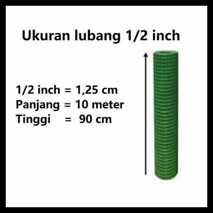 BEST DEAL KAWAT LOKET PVC 1/2 INCH/ KAWAT RAM/ 1CM TINGGI 90 PANJANG 10 METER 