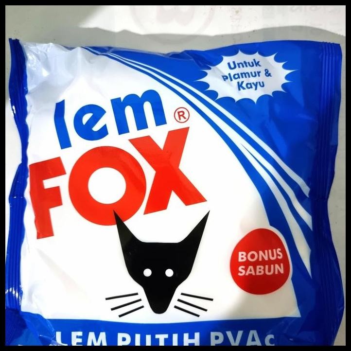 

TERMURAH LEM FOX PUTIH PLASTIK 600 GRAM / BUNGKUSAN PLASTIK BIRU