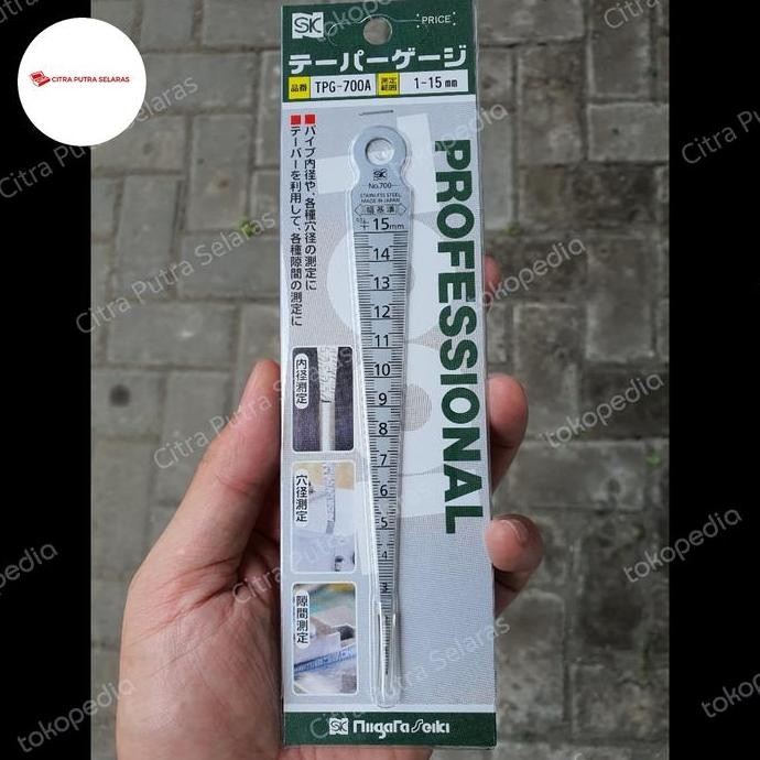 

new !!! TAPPER GAUGE 1-15MM SEIKI PENGGARIS MISTAR LANCIP ALAT UKUR KEDALAMAN