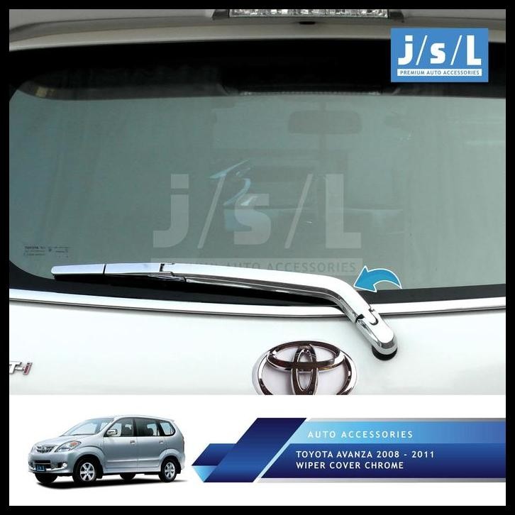 TERMURAH TOYOTA AVANZA 2008 2011 WIPER COVER CHROME JSL 